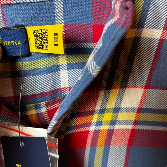 Polo Ralph Lauren Plaid Button-Down Shirt - Blue/Red NWT - Picture 8 of 13